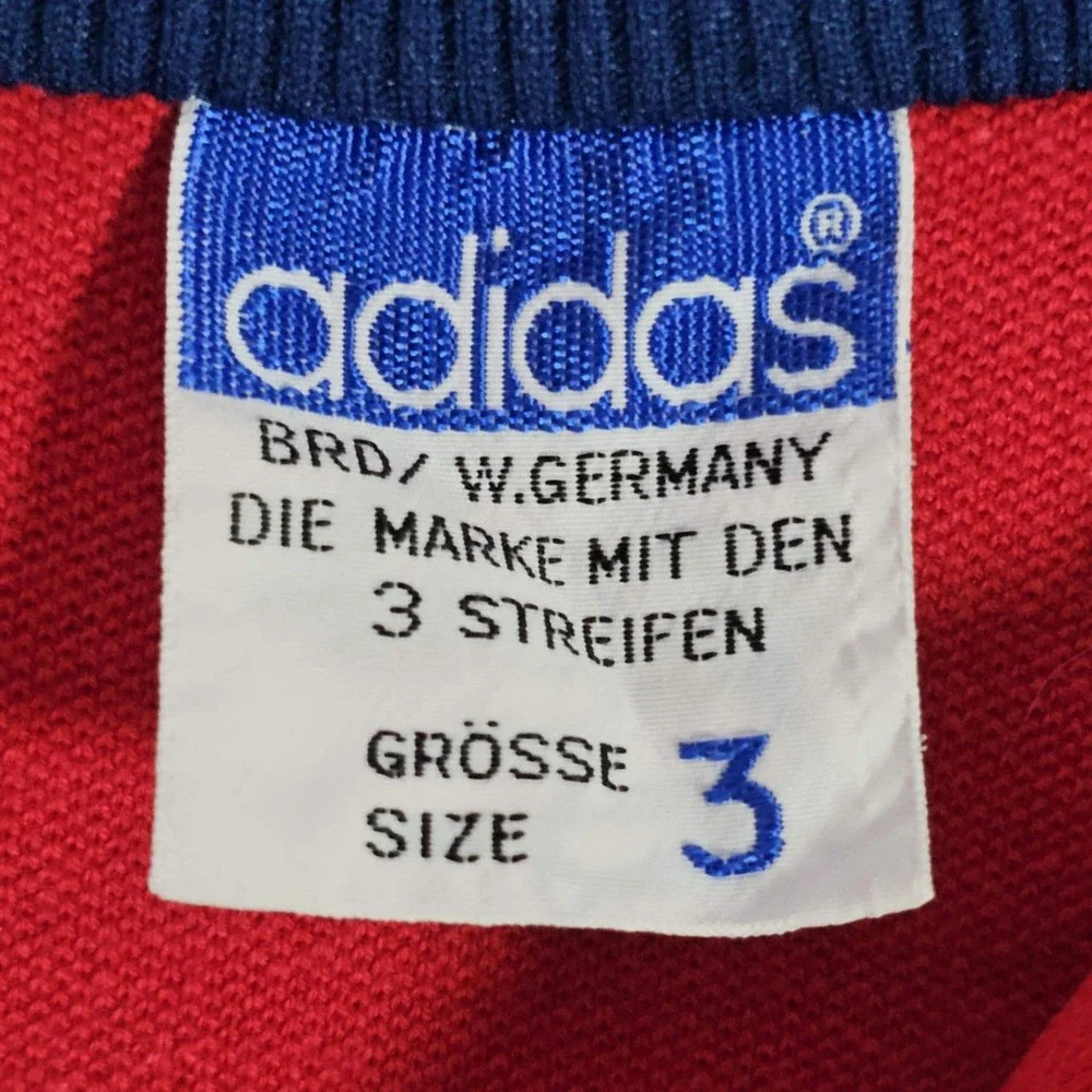 Adidas Vintage 60s West Germany Red Track Jacket